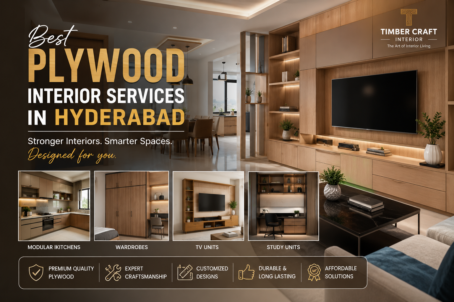 5 Best Plywood Interior Services in Hyderabad: Amazing Solutions for Stylish and Durable Homes